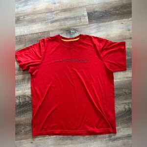 Nike Red Short Sleeve Tee Vibrant Crew Neck